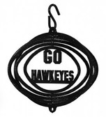 Iowa Hawkeyes Tini Swirly Metal Wind Spinner