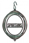 Michigan State Spartans Tini Swirly Metal Wind Spinner