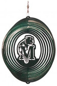 Minot State Beavers Circle Swirly Metal Wind Spinner