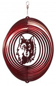 Northern State Wolves Circle Swirly Metal Wind Spinner