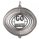 Ohio State Buckeyes Mini Swirly Metal Wind Spinner