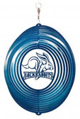 SDSU Jack Rabbits Circle Swirly Metal Wind Spinner