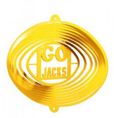 SDSU Jack Rabbits Mini Swirly Metal Wind Spinner