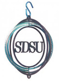 SDSU Jack Rabbits Tini Swirly Metal Wind Spinner