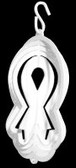Find a Cure Ribbon Tini white Wind Spinner