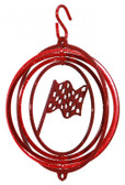 Checkered Flag Tini Red Wind Spinner