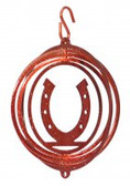 Horse Shoe Tini Copper Wind Spinner