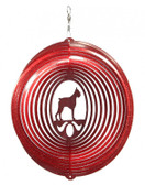 Boxer Circle Red Wind Spinner