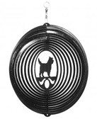 Cairn Terrier Circle Black Wind Spinner