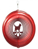 Cairn Terrier Circle Red Wind Spinner