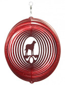 Chesapeake Bay Circle Red Wind Spinner