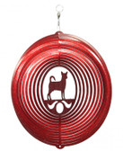 Chihuahua Circle Red Wind Spinner