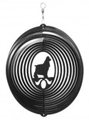 Cocker Spaniel Circle Black Wind Spinner