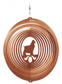 Cocker Spaniel Circle Copper Wind Spinner