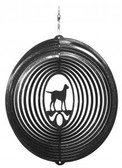Labrador Circle Black Wind Spinner