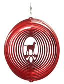 Labrador Circle Red Wind Spinner