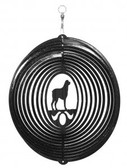 Rottweiler Circle Black Wind Spinner