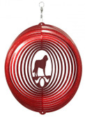 Saint Bernard Circle Red Wind Spinner