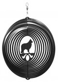 Sheltie Circle Black Wind Spinner