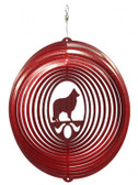 Sheltie Circle Red Wind Spinner
