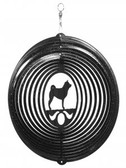 Shiba Inu Circle Black Wind Spinner