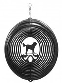 Cockapoo Circle Black Wind Spinner