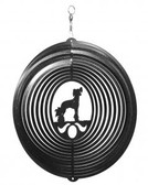 Chinese Crested Circle Black Wind Spinner