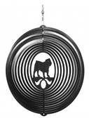 English bulldog Circle Black Wind Spinner