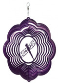 Dragonfly Cloud Purple Wind Spinner