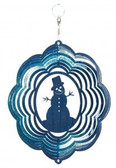 Snowman Cloud Blue Wind Spinner