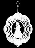Snowman Cloud white Wind Spinner