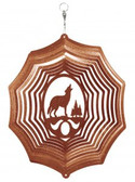 Wolf Web Copper Wind Spinner