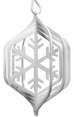 Snowflakes Tini white Wind Spinner