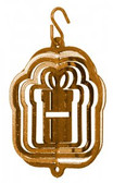 Christmas Present Tini Gold Wind Spinner
