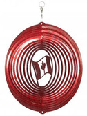 Flag - Canadian Circle Red Wind Spinner