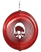 Pig Circle Red Wind Spinner