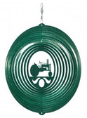 Tractor Circle Green Wind Spinner