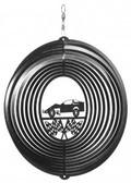 Race Car - Modified Circle Black Wind Spinner