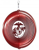 US Marines Circle Red Wind Spinner