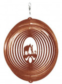 Cowboy Cross Circle Copper Wind Spinner