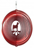 Goat - Boer Circle Red Wind Spinner