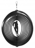 Hockey Player Circle Black Wind Spinner