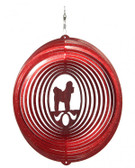 Bichon Circle Red Wind Spinner