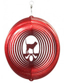 Blood Hound Circle Red Wind Spinner