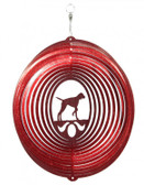 English Pointer Circle Red Wind Spinner