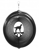 Gordon / English Setter Circle Black Wind Spinner