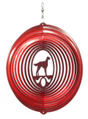 Gordon / English Setter Circle Red Wind Spinner