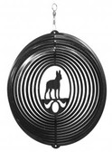 French Bulldog Circle Black Wind Spinner