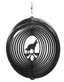 German Shepherd Circle Black Wind Spinner