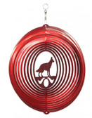 German Shepherd Circle Red Wind Spinner